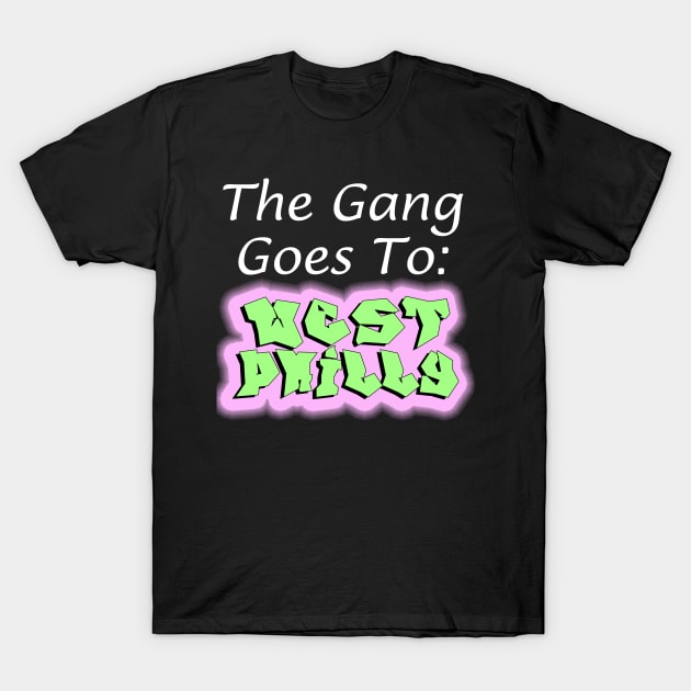 The gang goes to West Philly crossover T-Shirt by Captain-Jackson